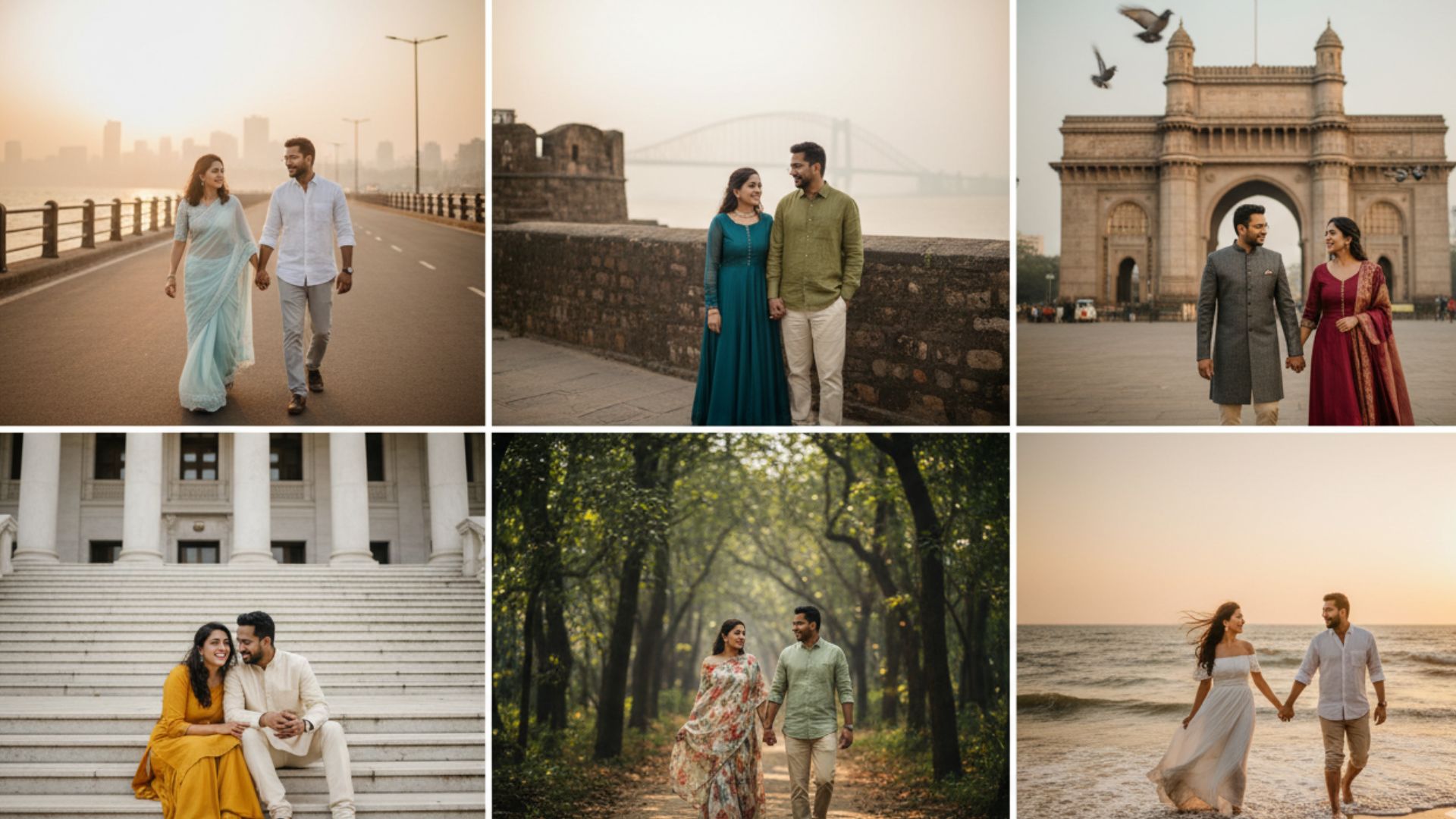 pre wedding Locations in mumbai collage