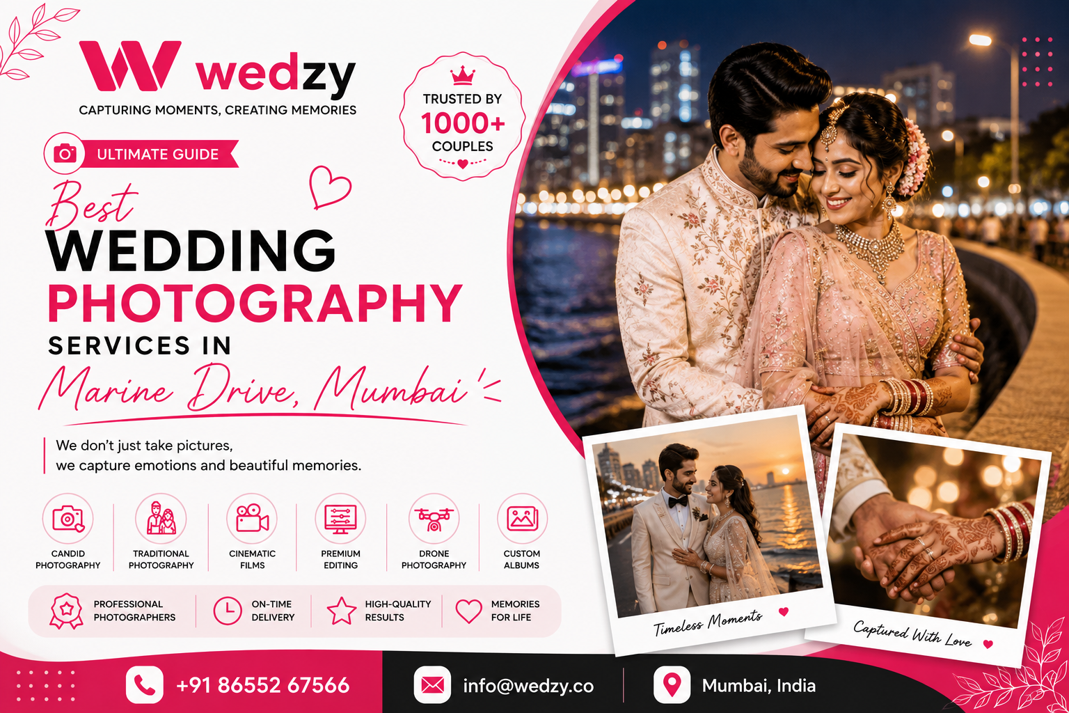 Best Wedding Photography Services in Marine Drive Mumbai