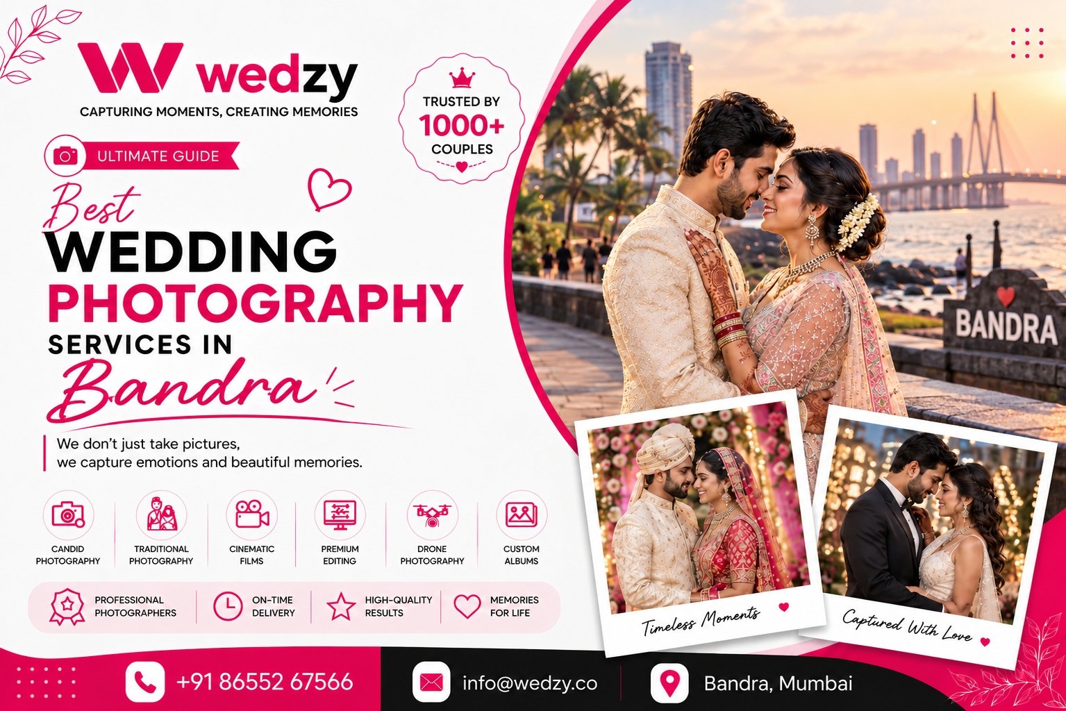 Wedding Photographer in Bandra Mumbai for Premium Weddings: Capture Every Luxury Moment