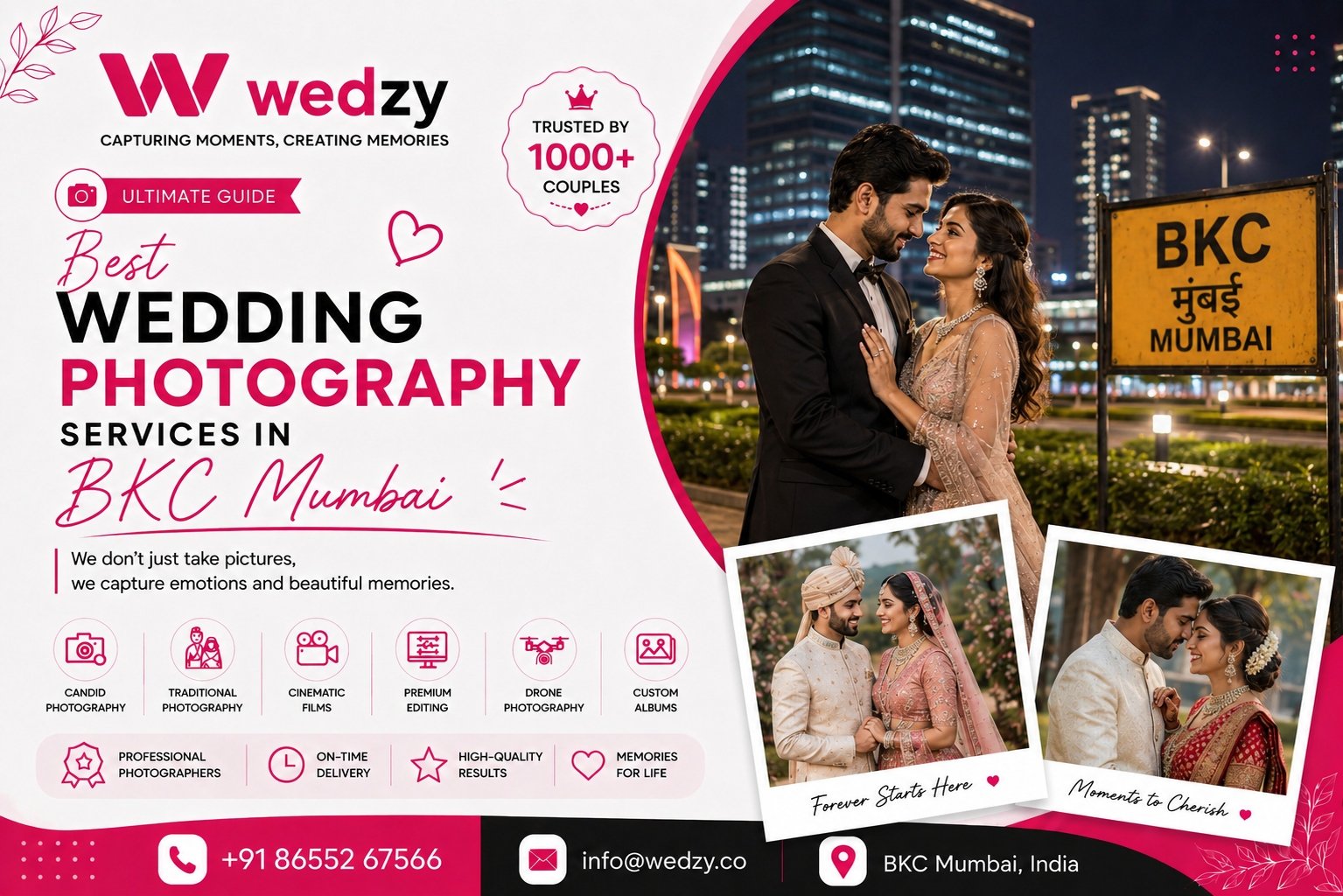 Best Wedding Photography Services in BKC Mumbai