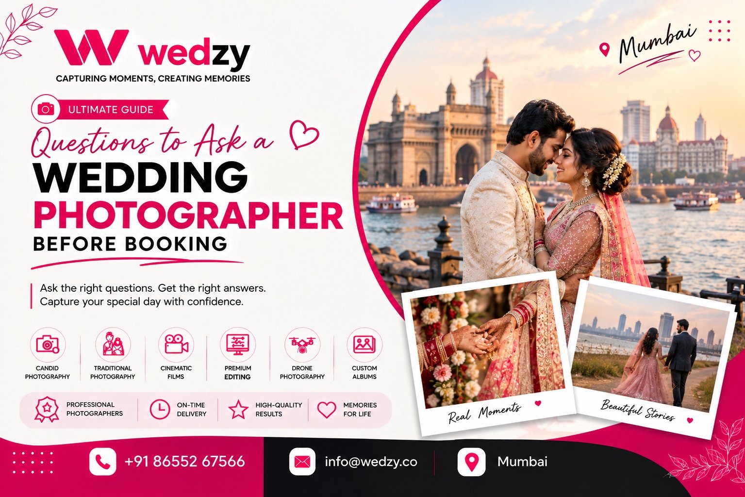 Questions to Ask a Wedding Photographer Before Booking: A Complete Guide