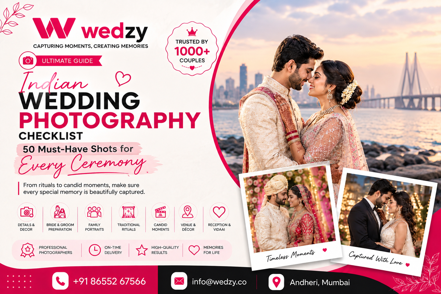 Indian Wedding Photography Checklist: 50 Must-Have Shots for Every Ceremony