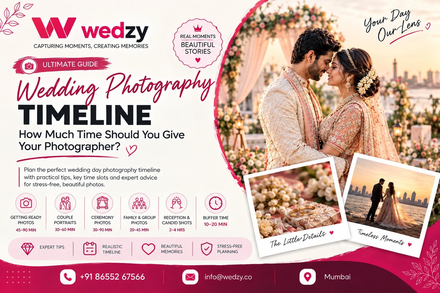 Wedding Photography Timeline: How Much Time Should You Give Your Photographer? 