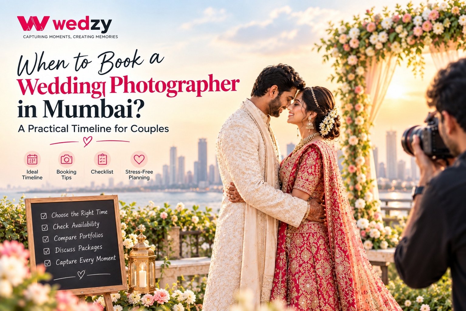 When to Book a Wedding Photographer in Mumbai? A Practical Timeline for Couples